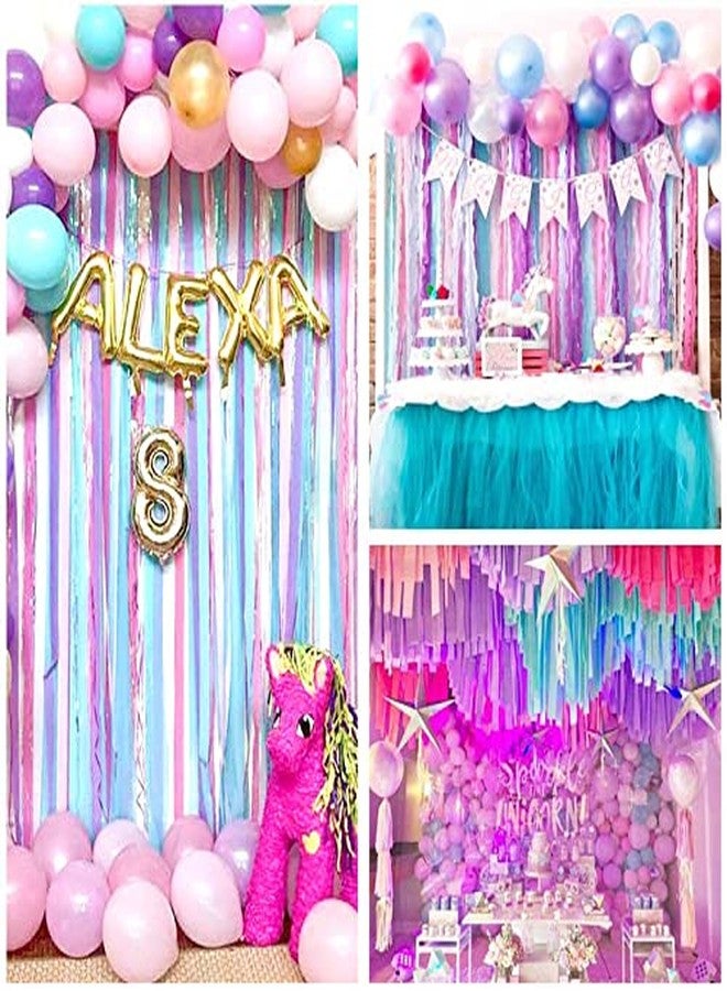 Selibration.com | شرائط ورقية زرقاء داكنة بطول 9 أمتار (عبوة من 6 شرائط) لتزيين حفلات أعياد الميلاد، وحفلات استقبال المولود، وحفلات الزفاف، والمناسبات، وحفلات الاحتفالات. - Image 3